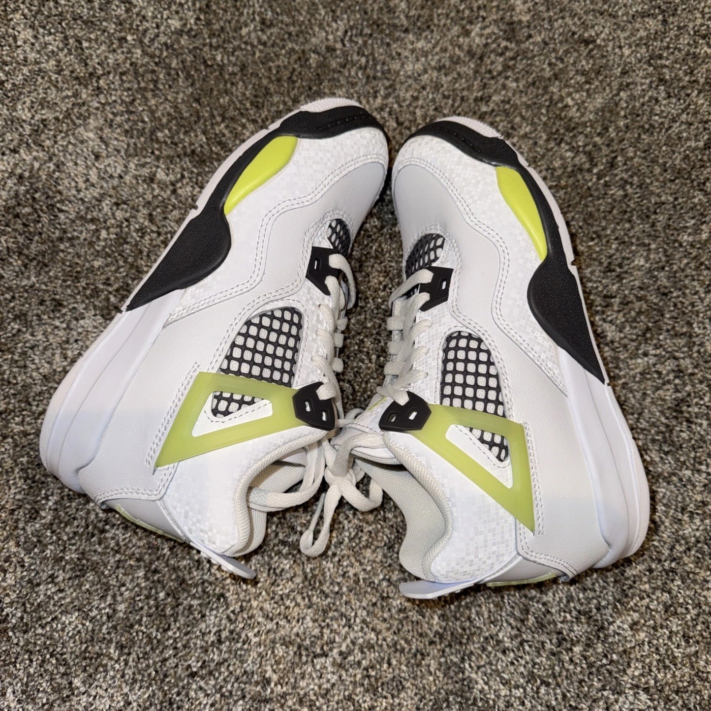 Size 1Y- Jordan 4 Light Lemon Twist