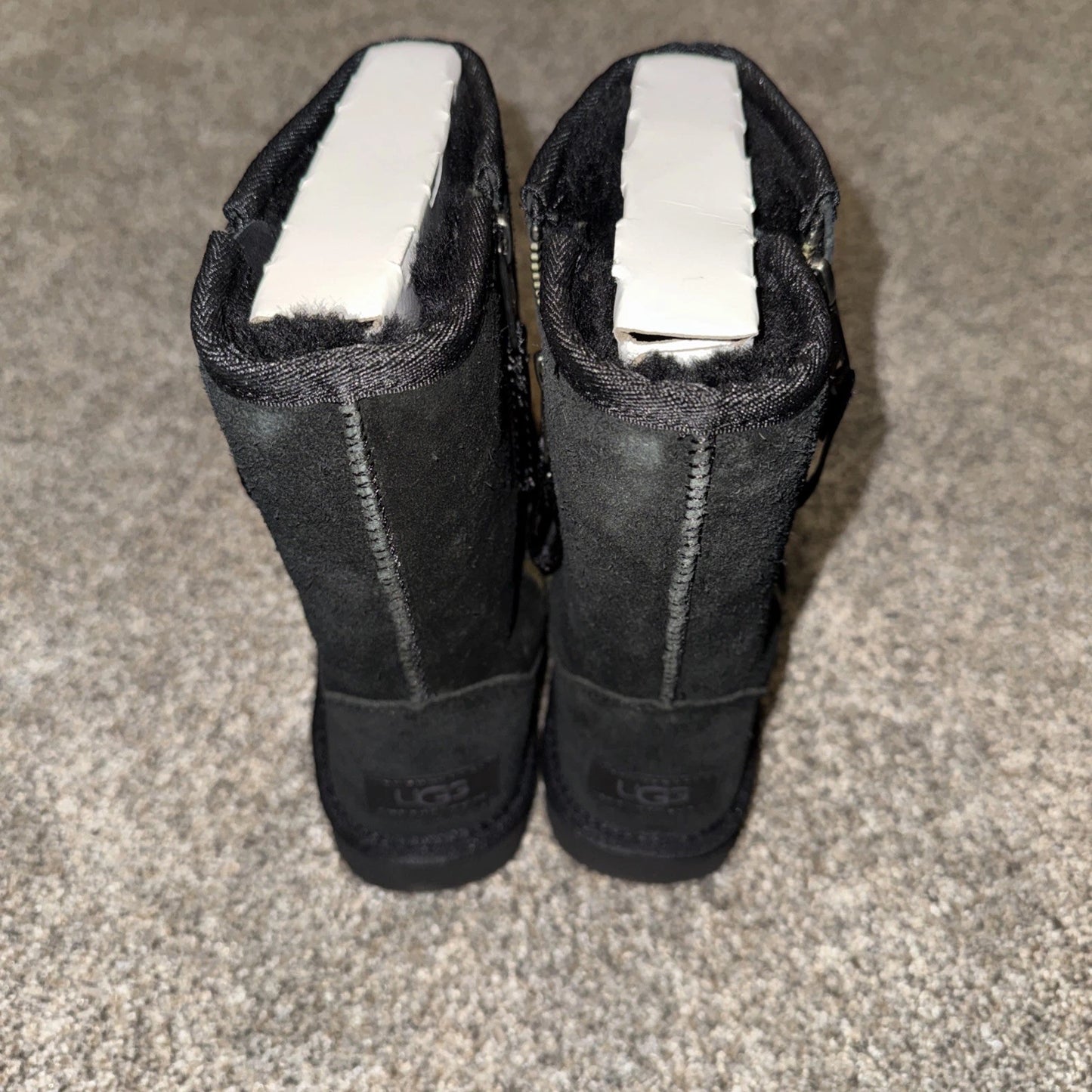 Size 6 Women’s- UGG Classic Short Dual Zip II Black