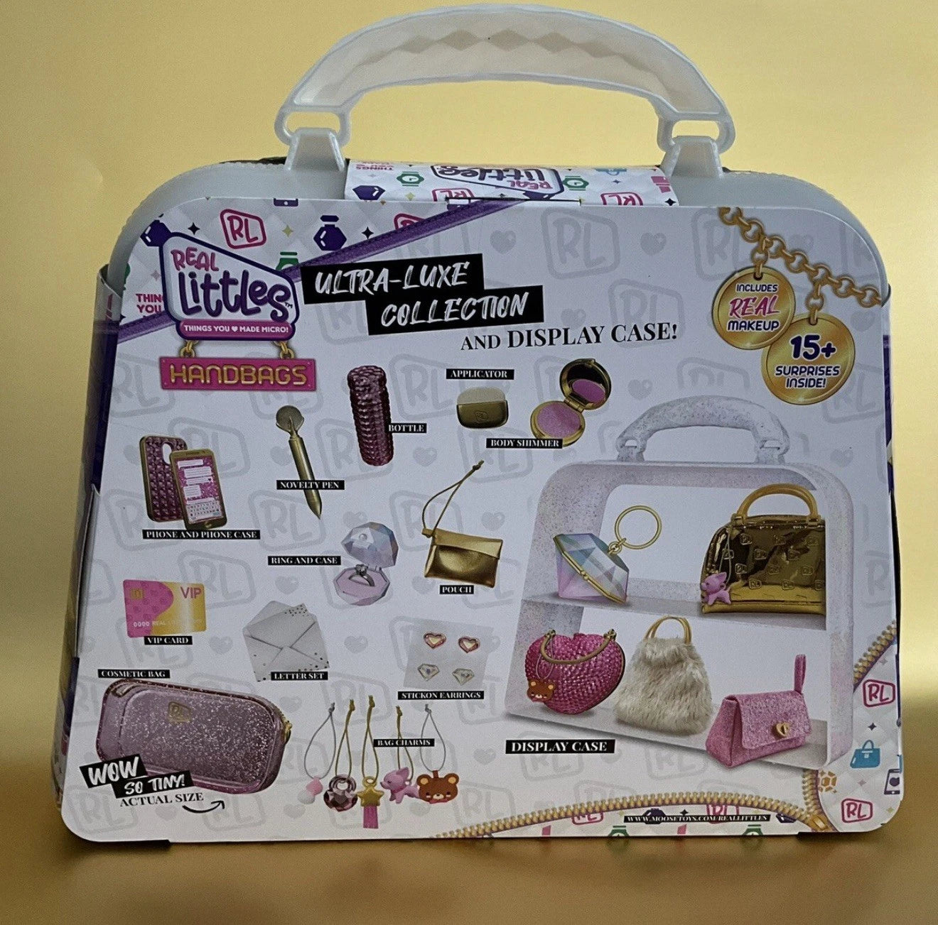 REAL LITTLES Micro Handbag Ultra Luxe Collection 5 Bags 15 Surprises