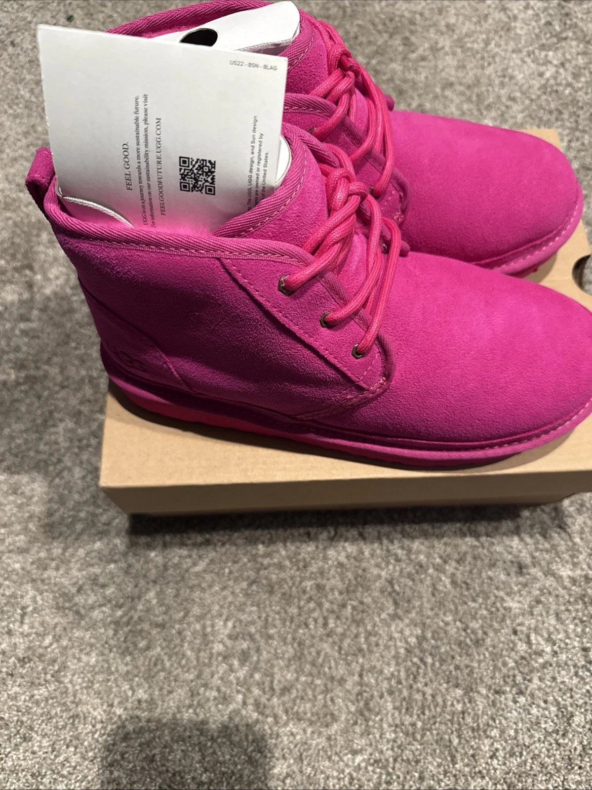UGG Neumel II boots in the "Rock Rose" color.  Size 6