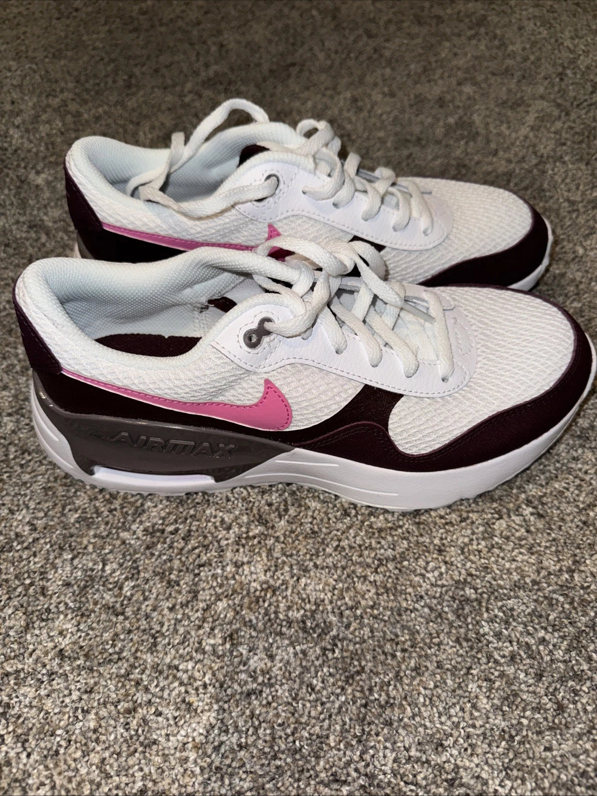 Size 6Y- Nike Air Max SYSTM Burgundy