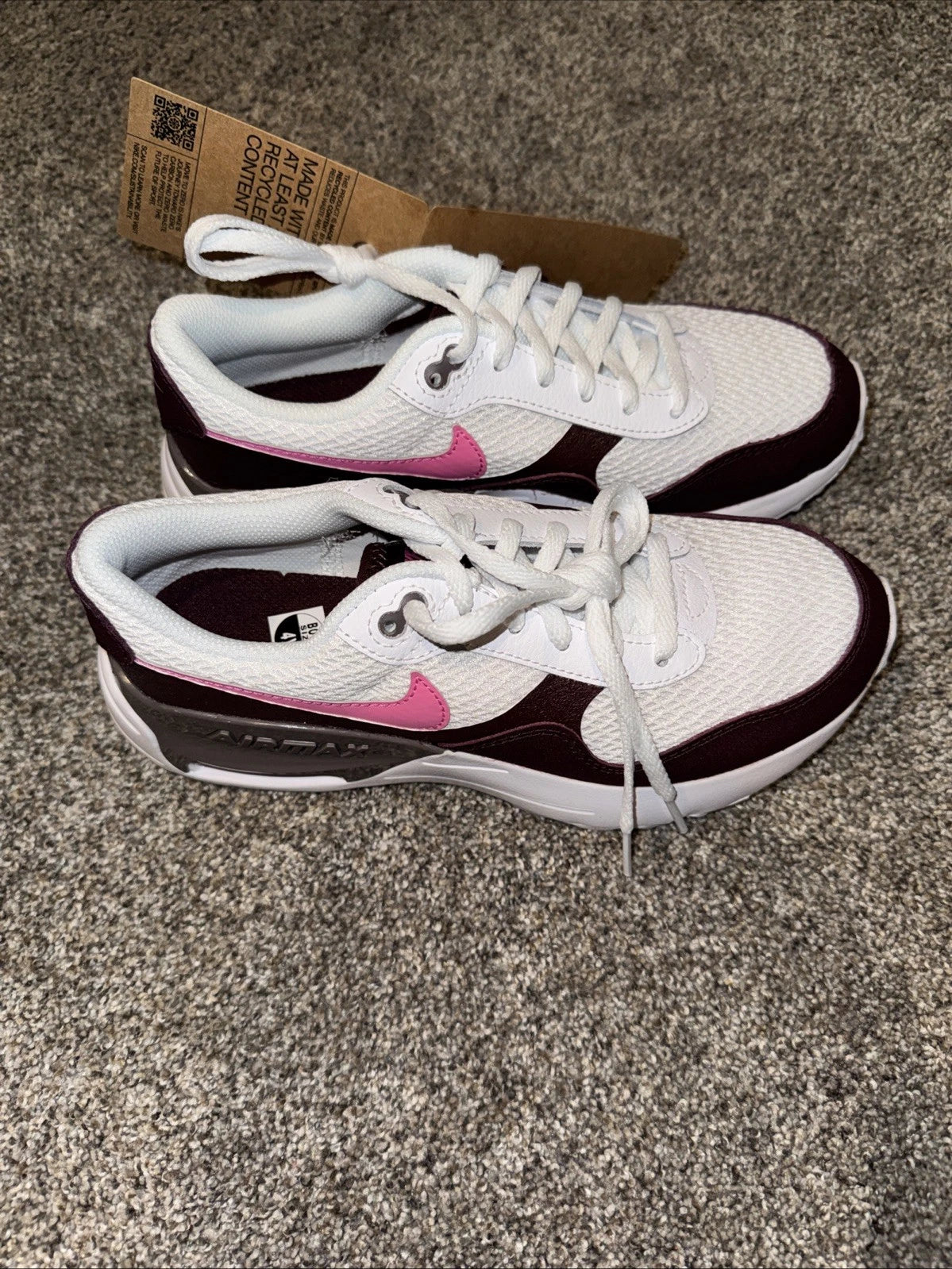 Size 4Y- Nike Air Max SYSTM Burgundy
