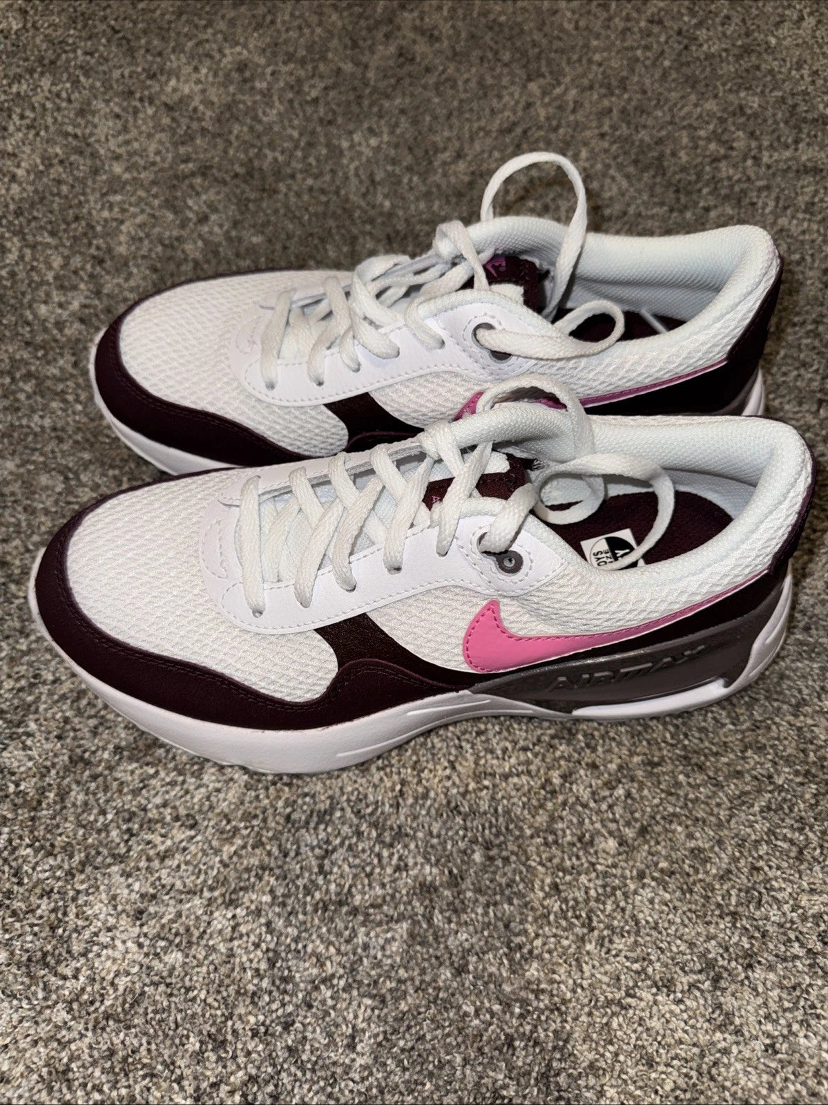 Size 5Y Nike Air Max SYSTM Burgundy