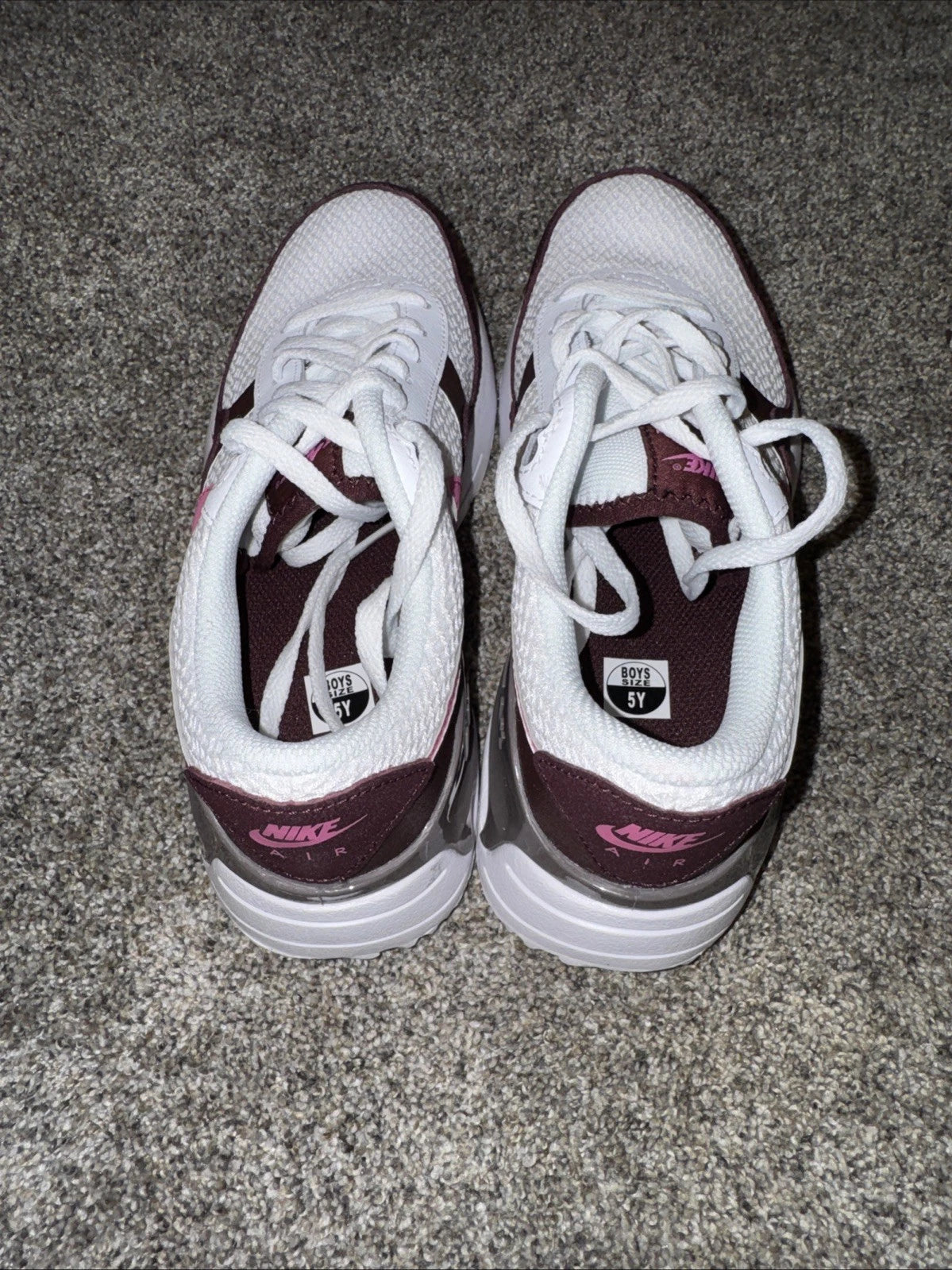 Size 5Y Nike Air Max SYSTM Burgundy