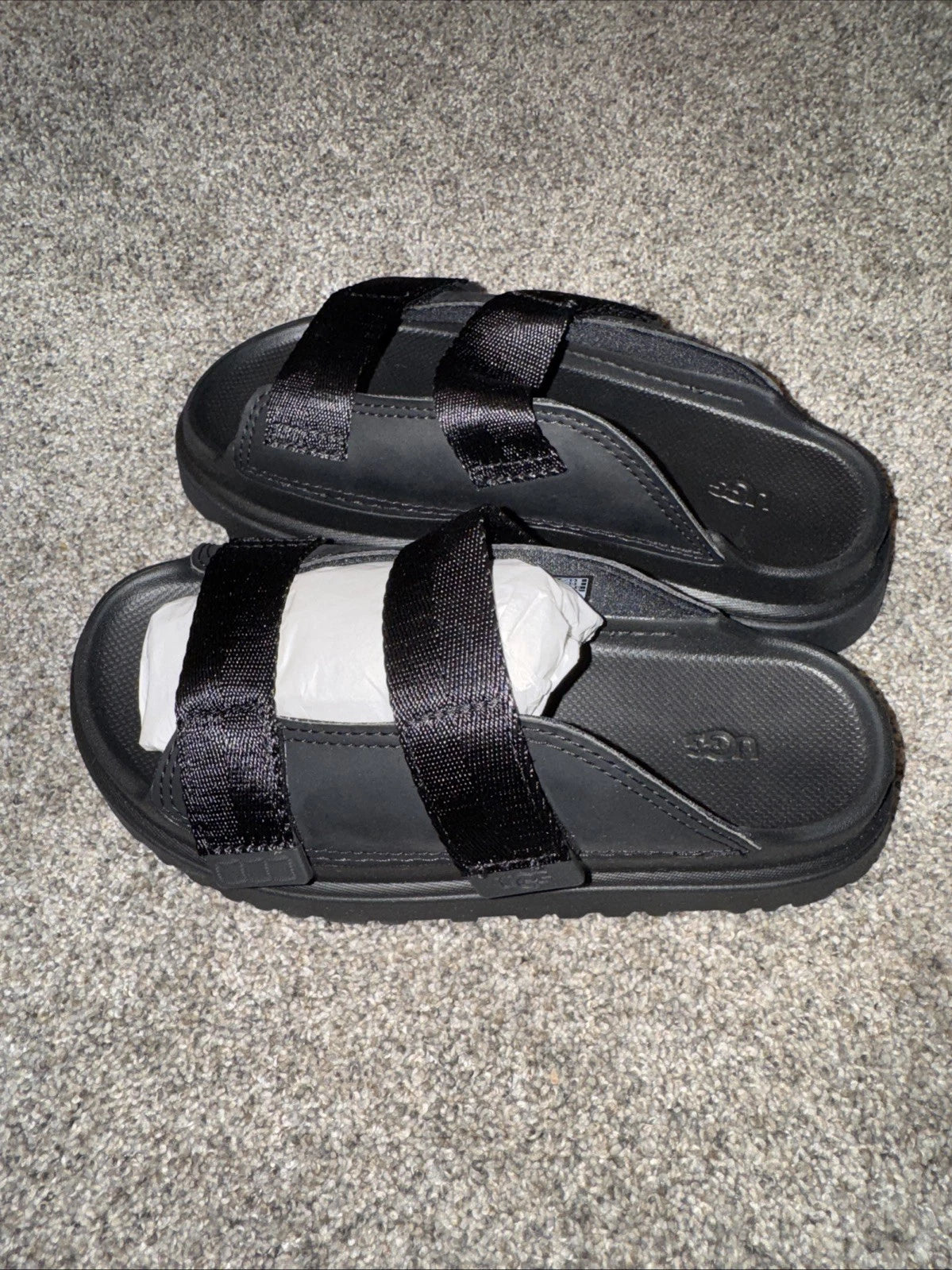 Size 3Y UGG Goldenglow Slide Black