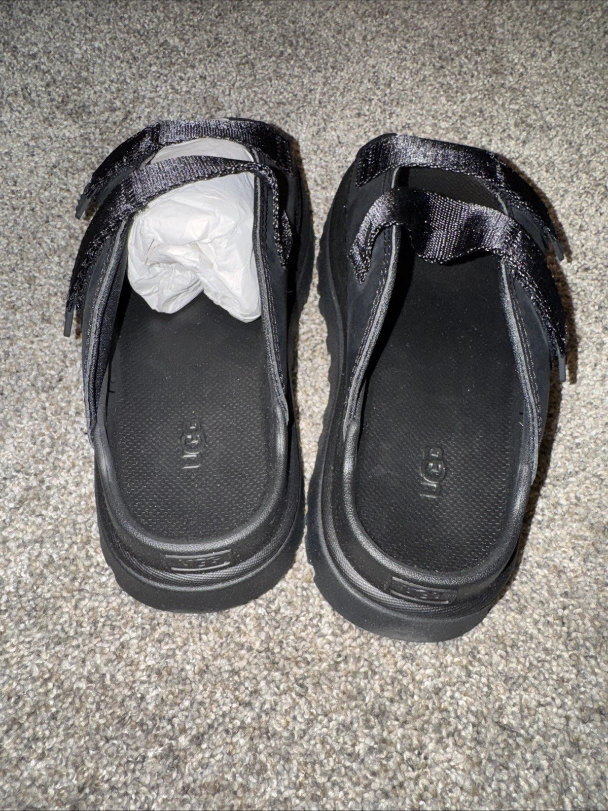 Size 3Y UGG Goldenglow Slide Black