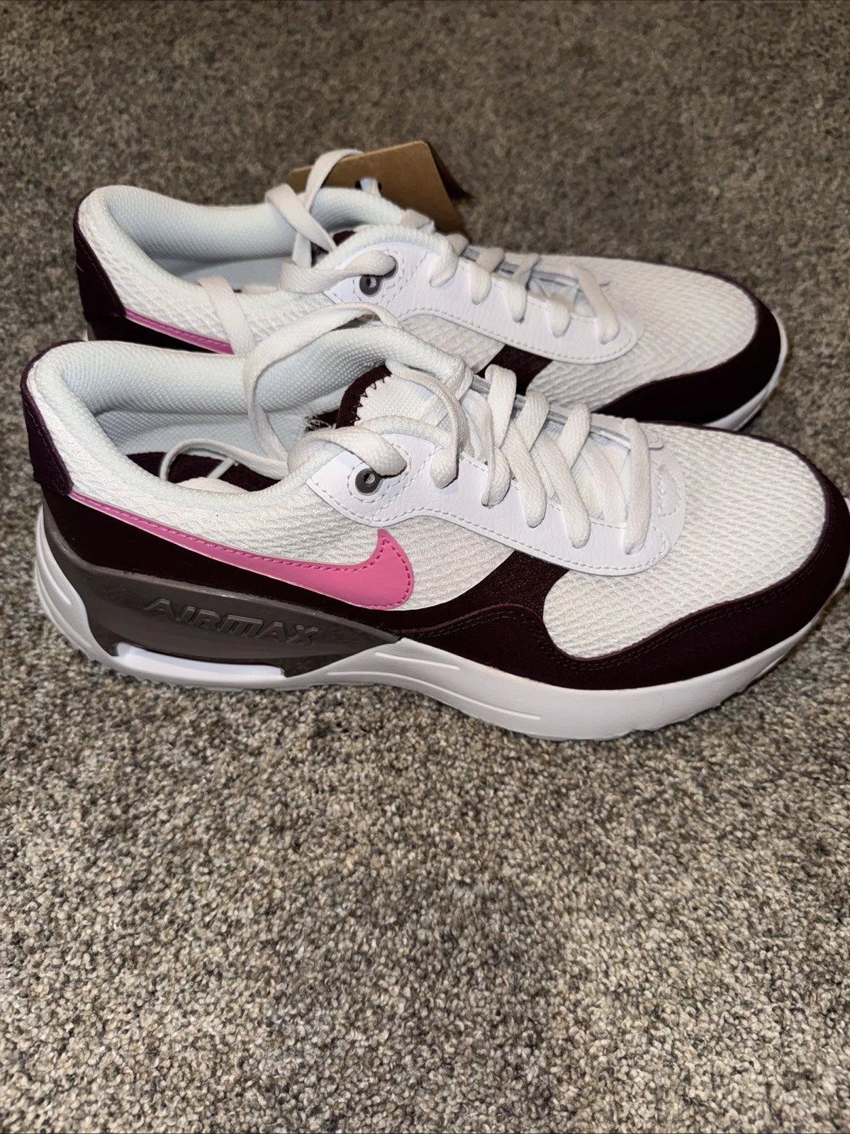 Size 7Y- Nike Air Max SYSTM Burgundy