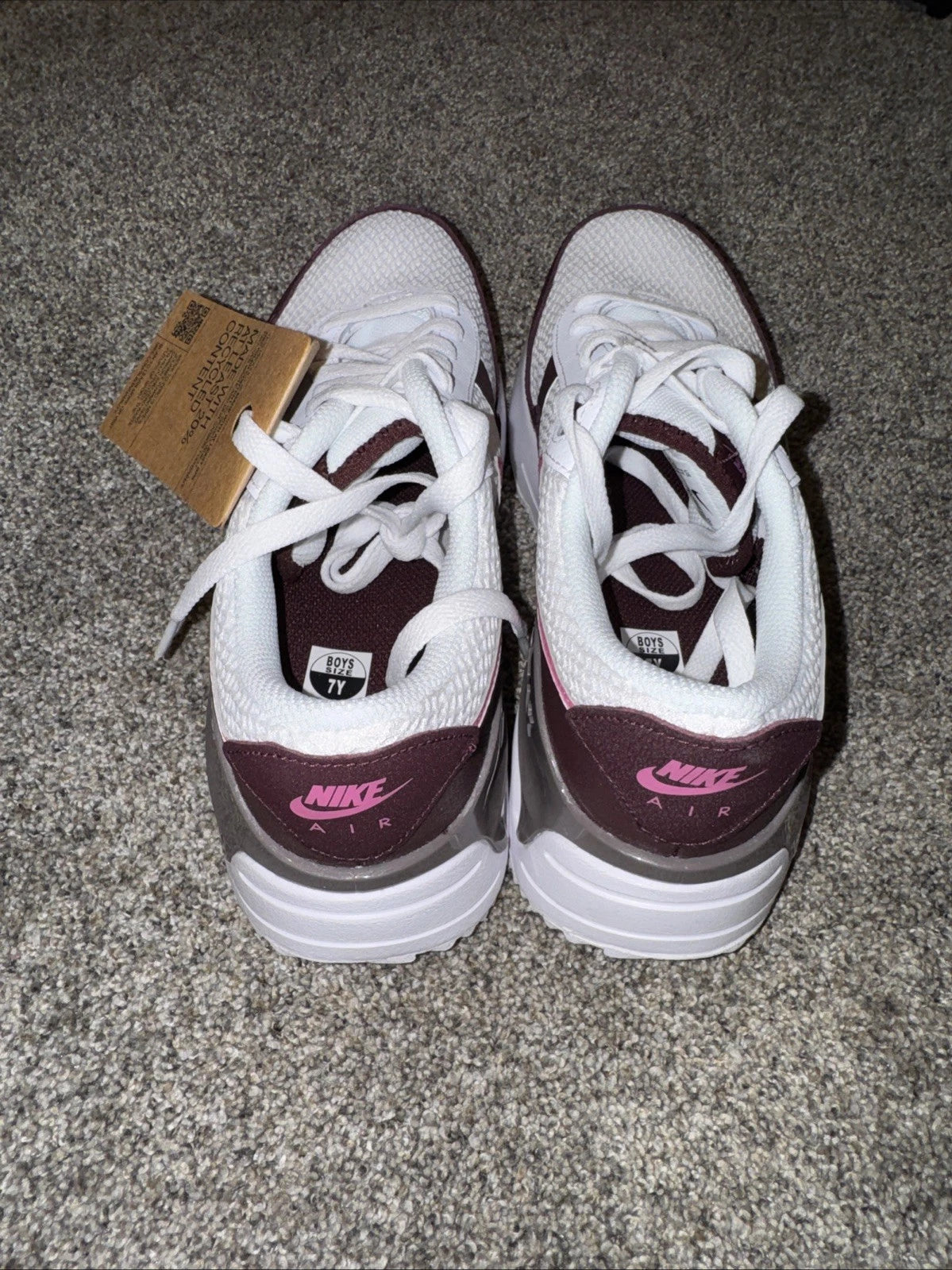 Size 7Y- Nike Air Max SYSTM Burgundy