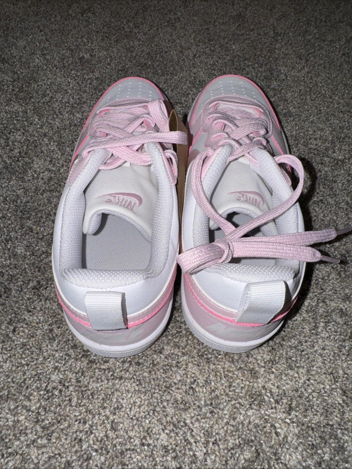 Size 7Y- Nike Court Borough Low Recraft  Pink Foam