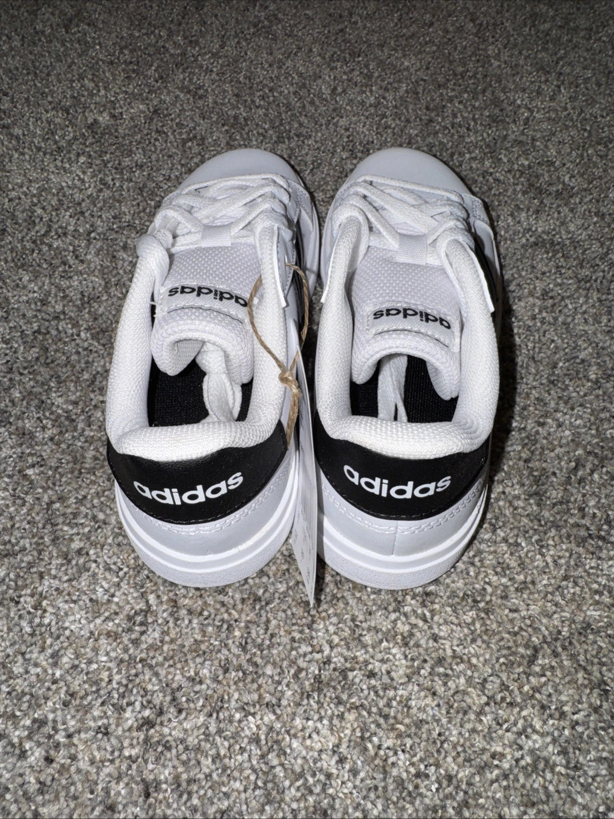 Size 12 Kids Adidas Grand Court 2.0 White