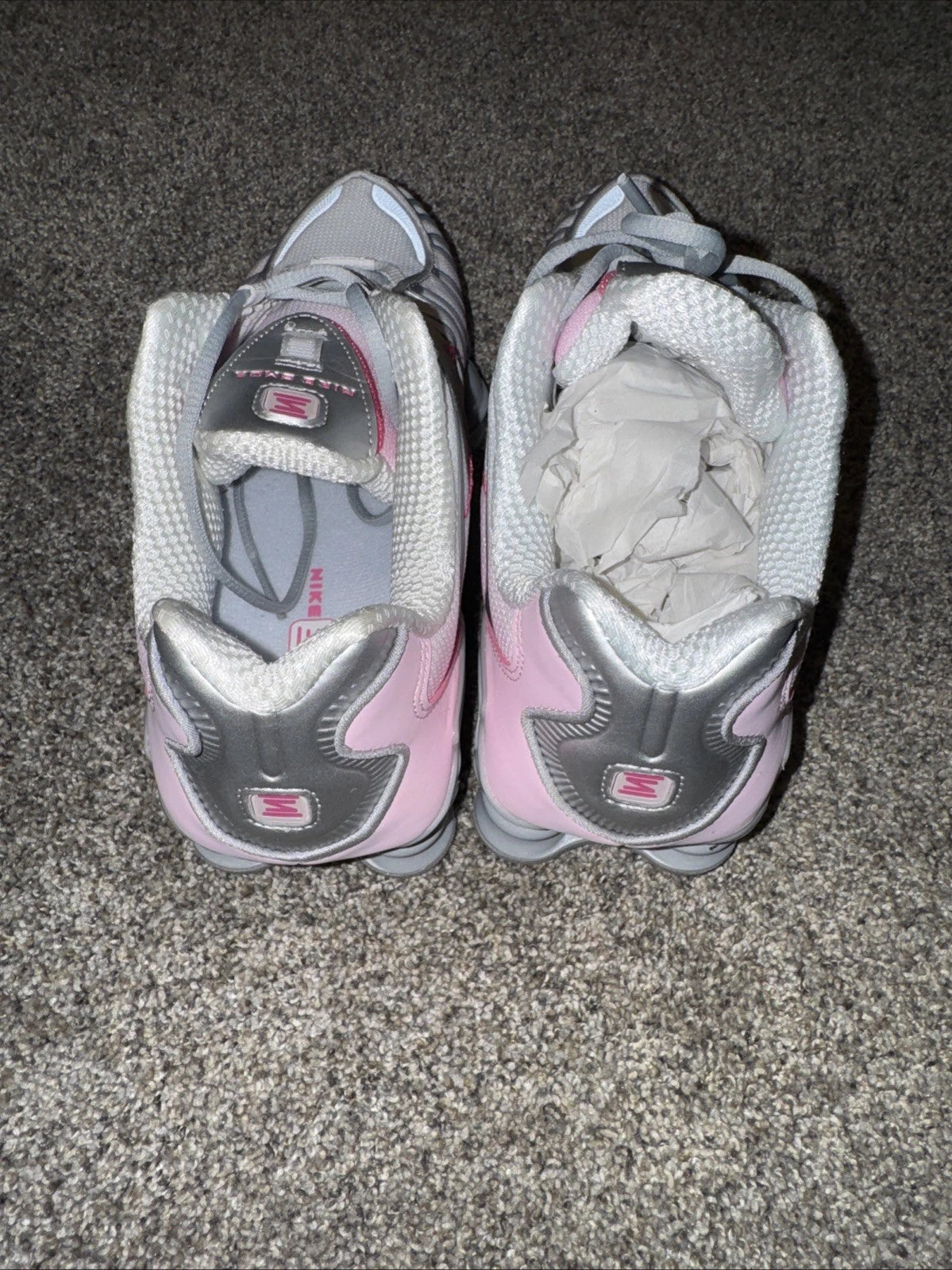Size 6.5 Women’s - Nike Shox TL Metallic Platinum Pink Foam- No Box Lid