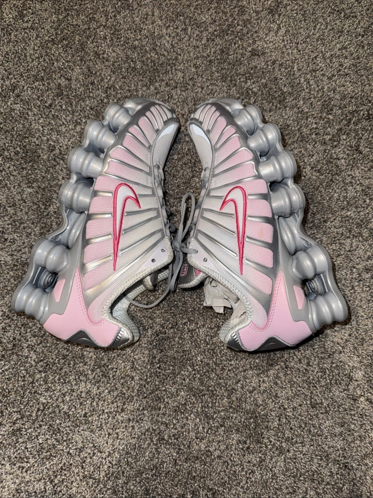 Size 6.5 Women’s - Nike Shox TL Metallic Platinum Pink Foam- No Box Lid