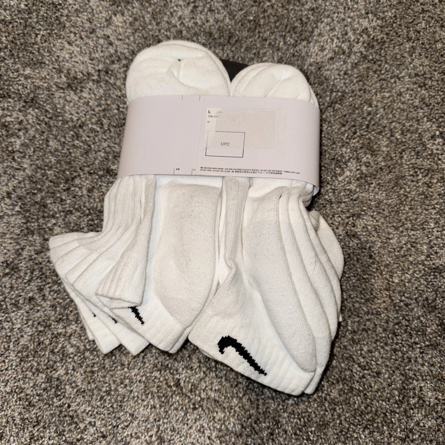 Nike Low Socks White Men’s 8-12