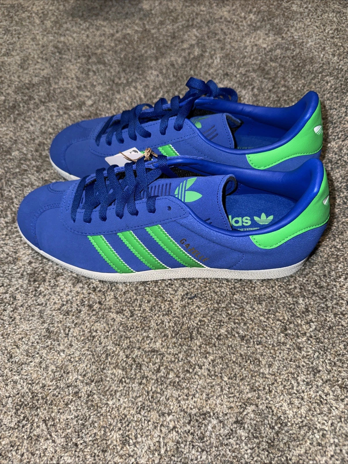 Size 8.5 Men’s- Adidas Gazelle Blue Green