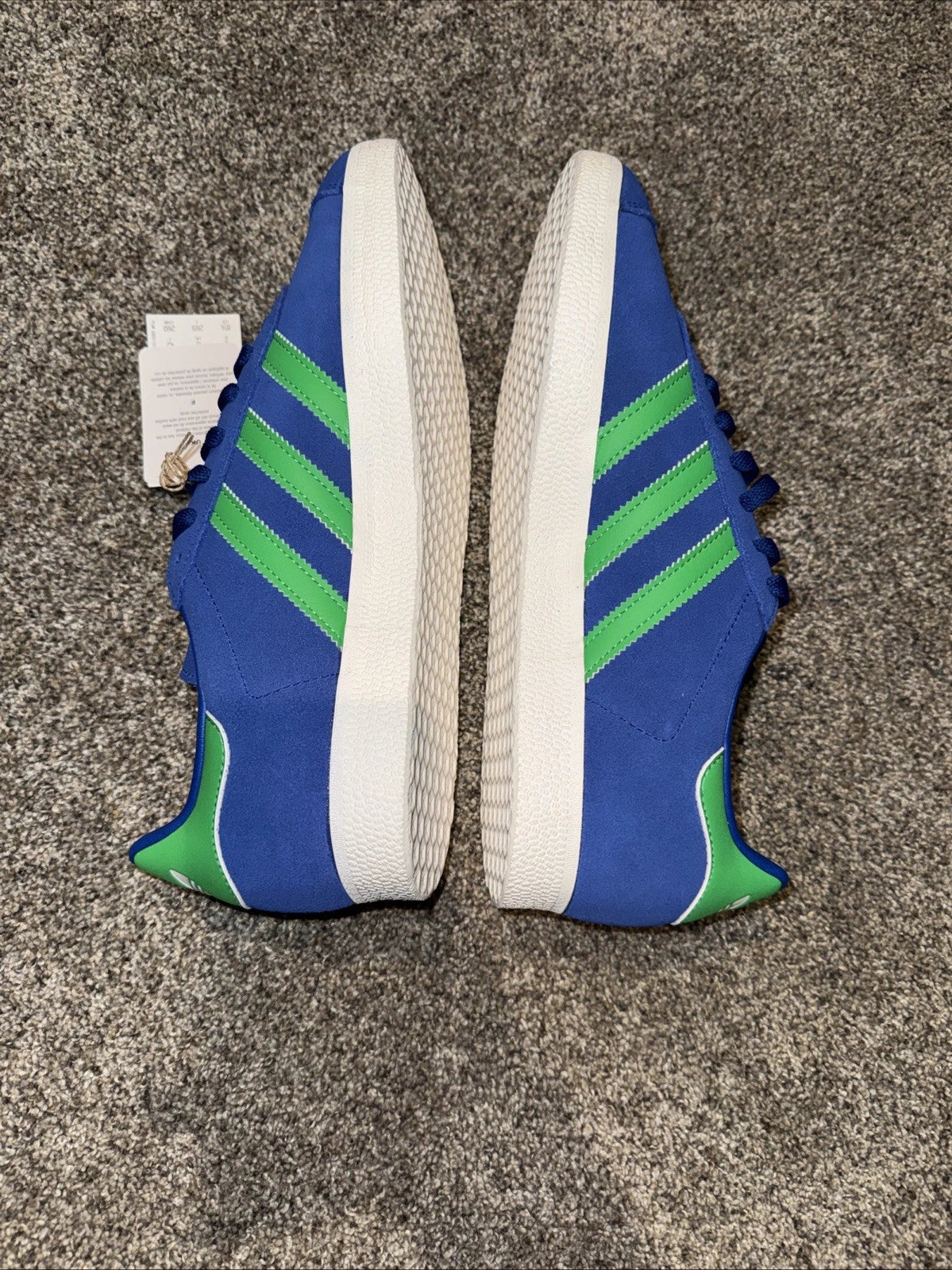 Size 8.5 Men’s- Adidas Gazelle Blue Green