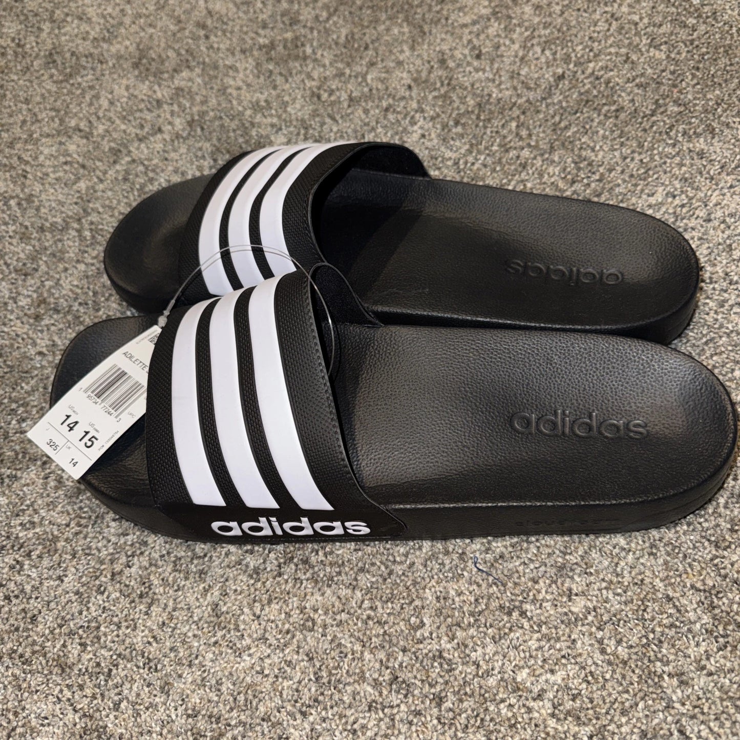 Size 14 Men’s- Adidas Adilette Shower Slides Black