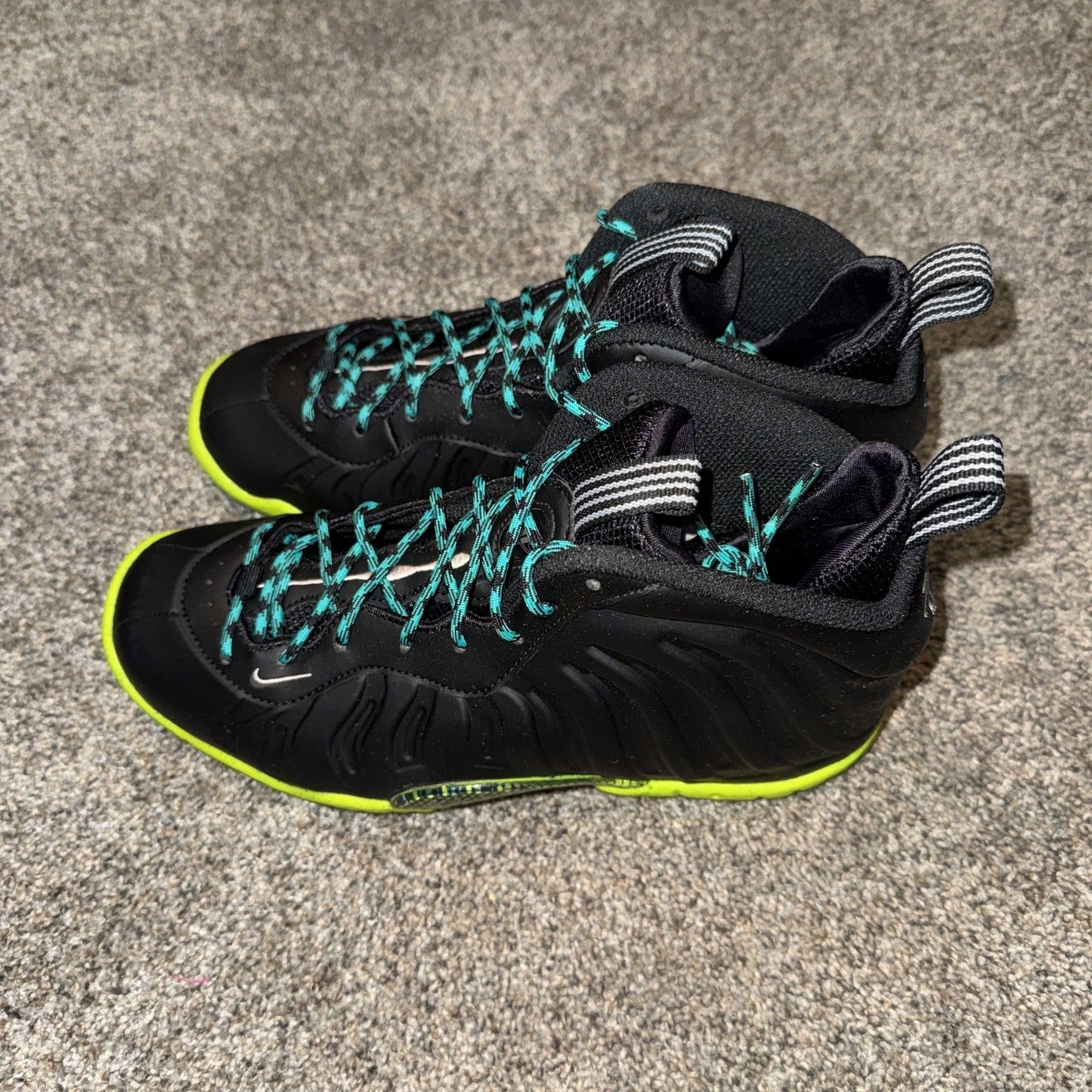 Size 5.5Y- Nike Little Posite One Black