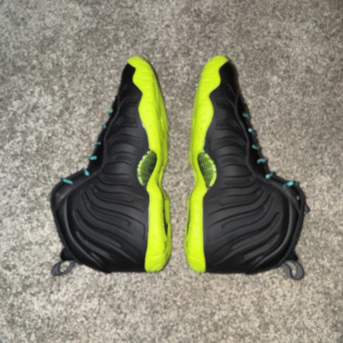 Size 5.5Y- Nike Little Posite One Black