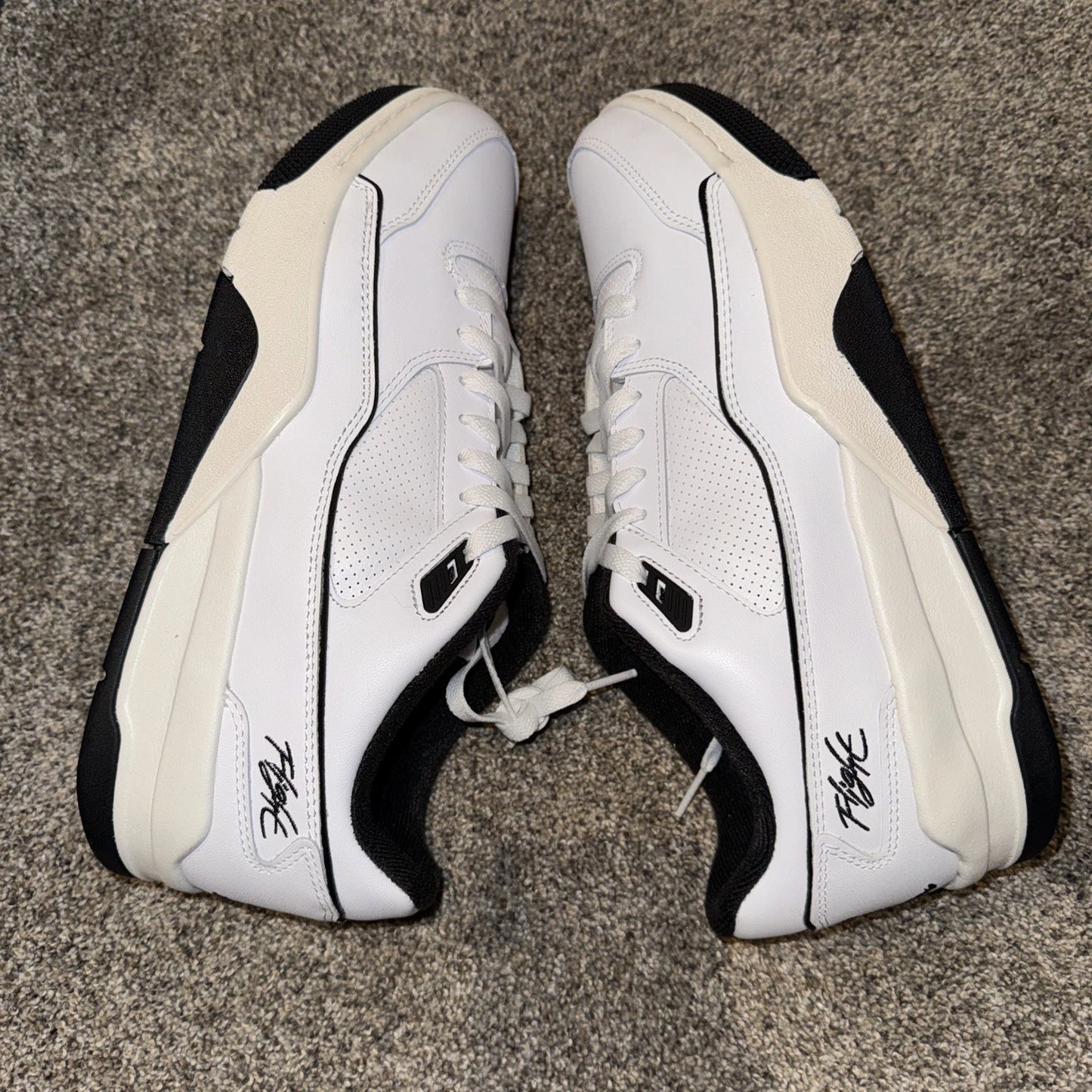 Size 12 Men’s - Air Jordan Flight Court White Black
