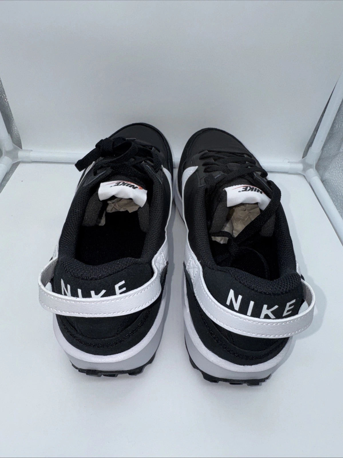 Size 12 Men’s - Nike Waffle Debut Black White