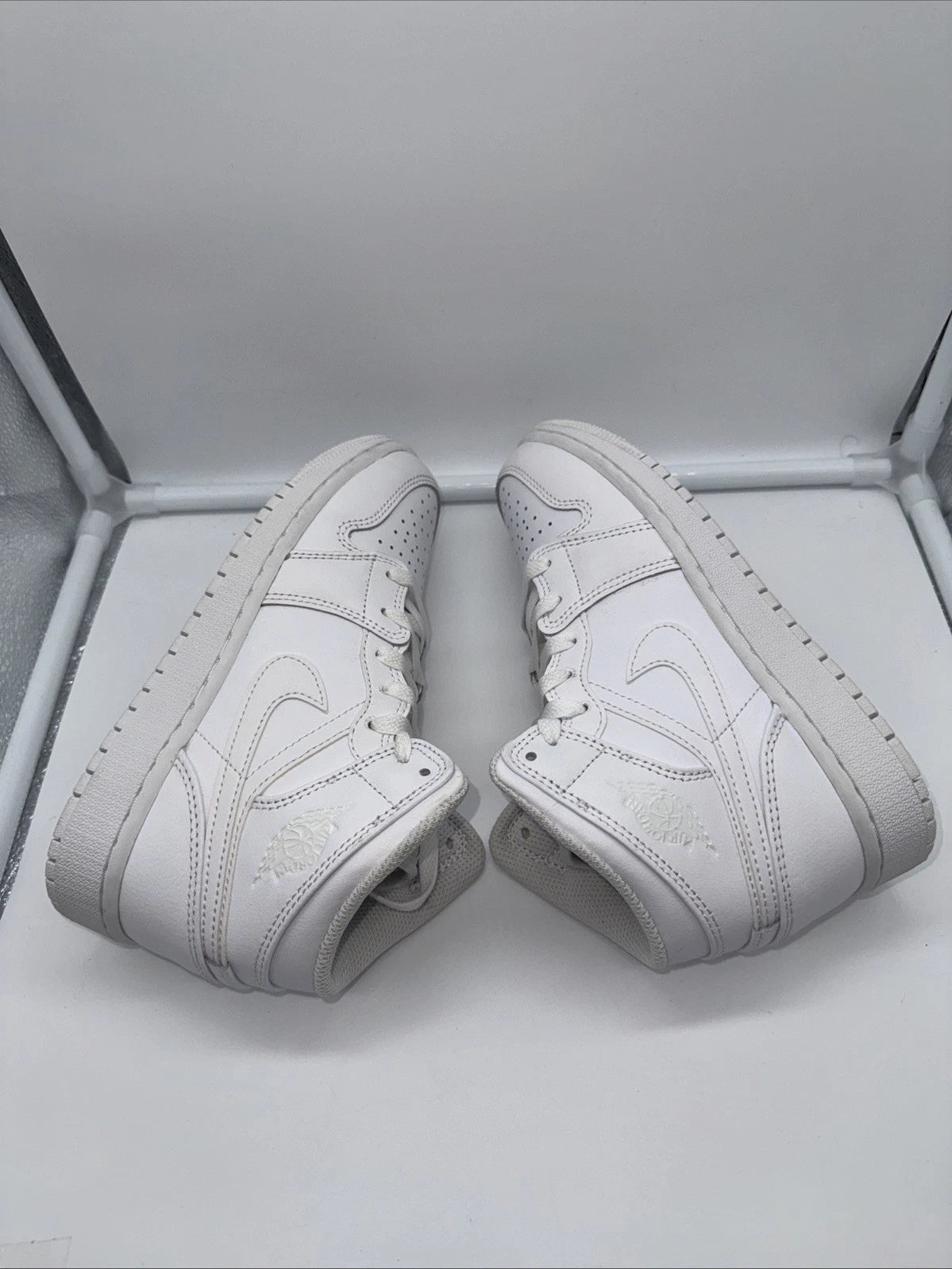 Size 3.5Y- Jordan 1 Mid Triple White