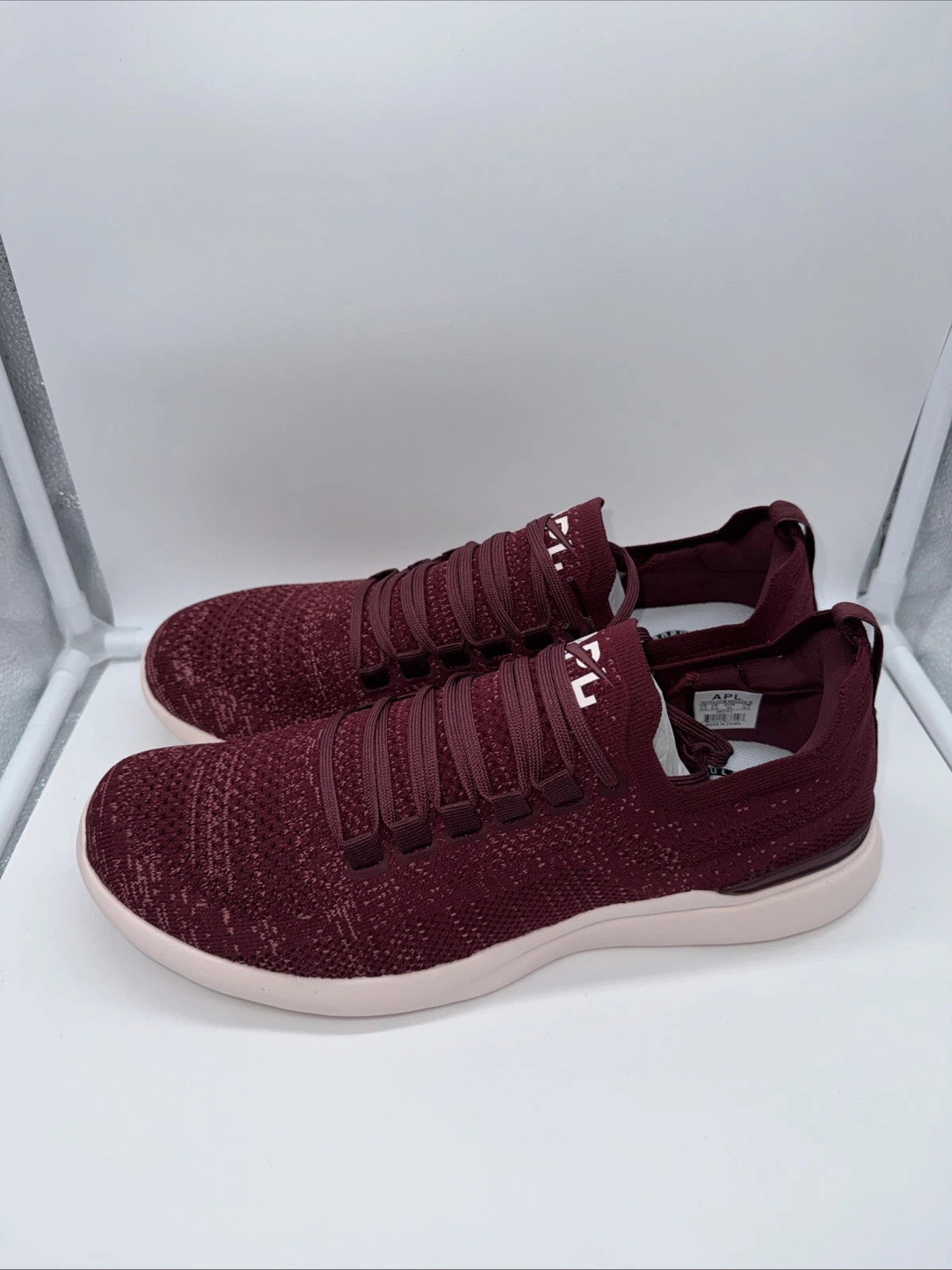 Size 10.5 Men’s- APL Athletic Propulsion Labs Men’s Techloom Breeze- Burgundy