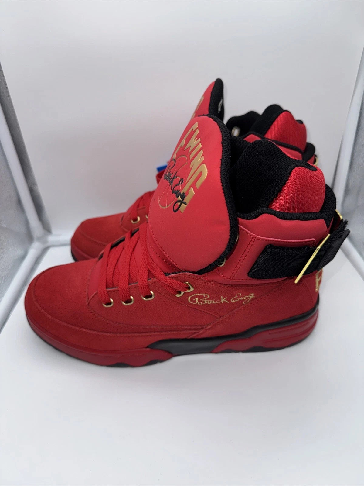 Size 9 Men’s- Ewing 33 Hi 10 Year Anniversary Patrick Ewing- Red