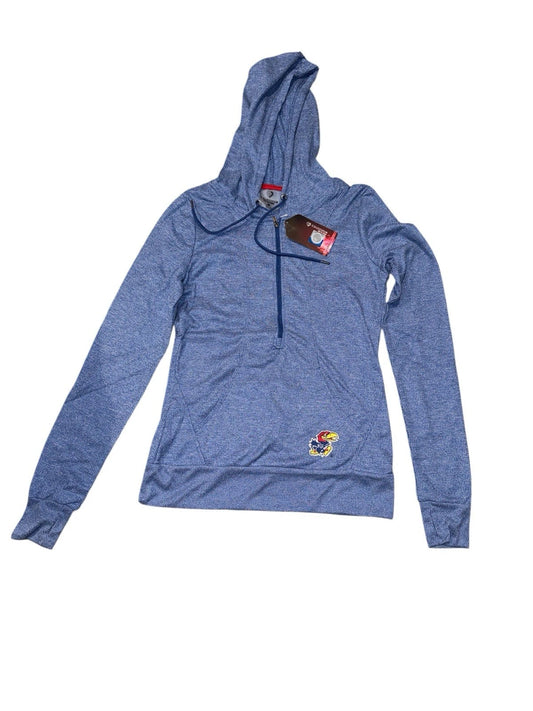 Women’s Small- Kansas Jayhawks Thermal Hoodie- Blue
