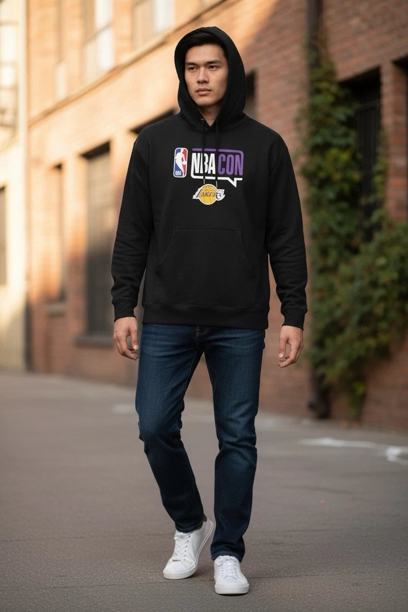 Large Men’s- Los Angeles Lakers Hoodie- Black