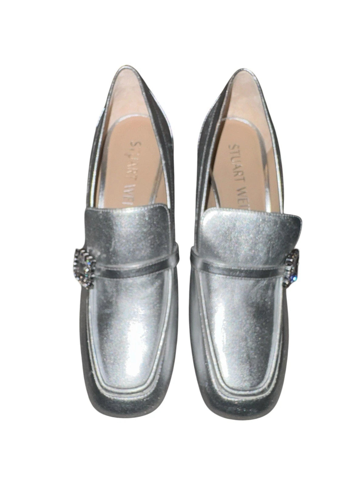 Women’s 8- Stuart Weitzman Heel Pump Silver