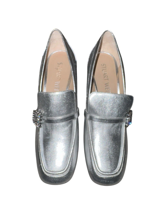 Women’s 8- Stuart Weitzman Heel Pump Silver