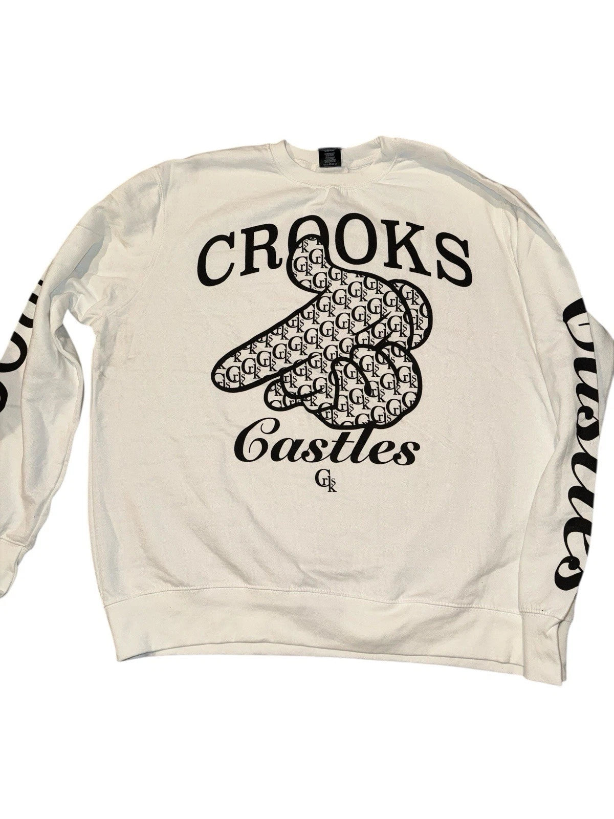 Men’s 3XL- Crooks & Castles Sweatshirt- White