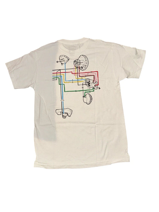 Men’s Large- Vespa x Sean Wotherspoon Wiring T-shirt- White