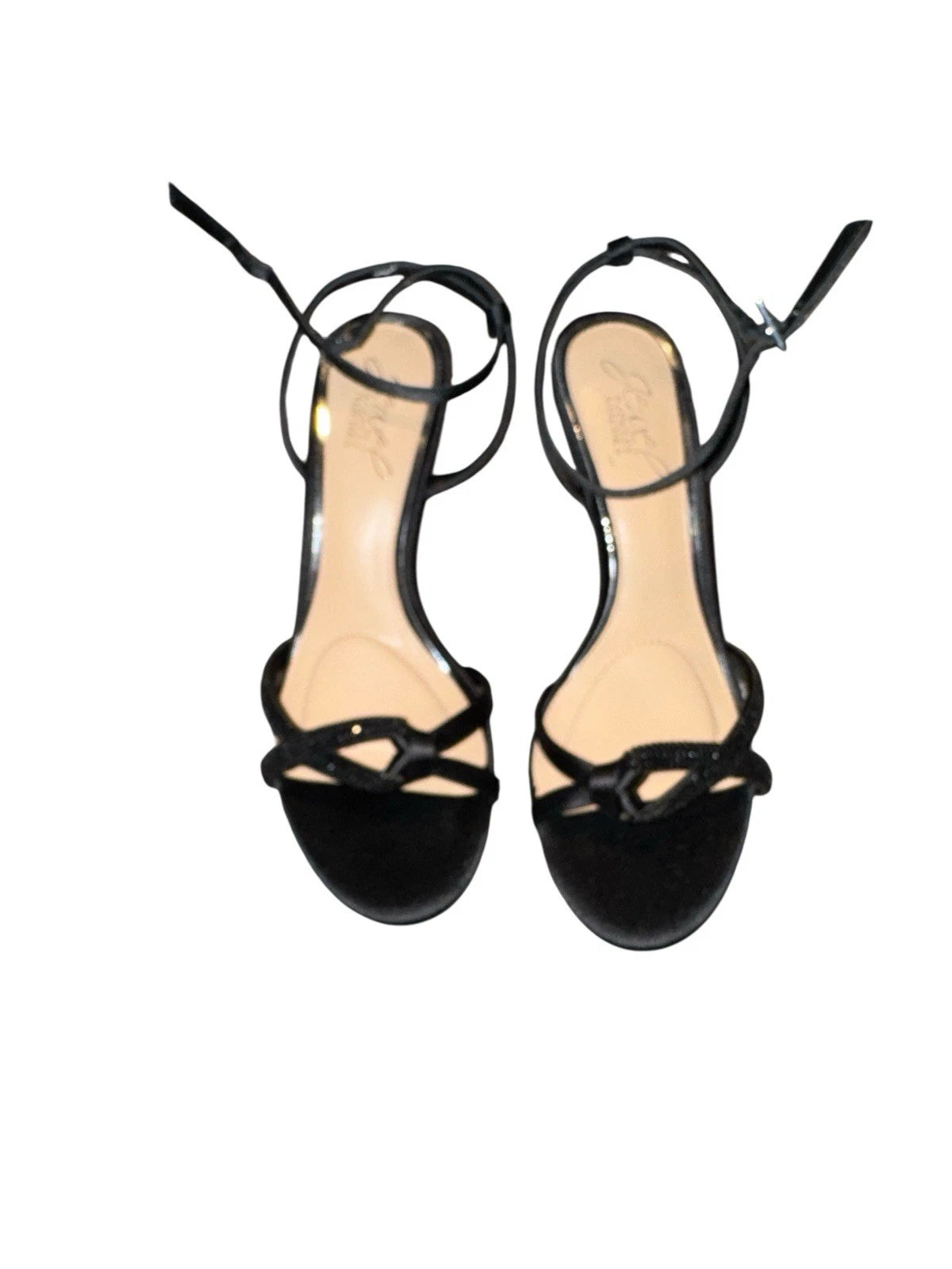 Women’s Size 6- Jewel Badgley Mischka Shoes - Black- Open Toe