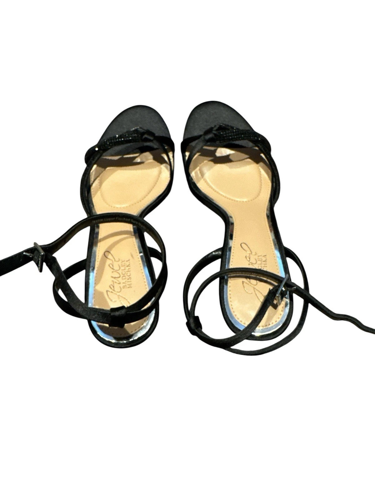 Women’s Size 6- Jewel Badgley Mischka Shoes - Black- Open Toe