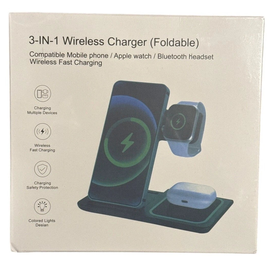 3-In-1 Wireless Charger (Foldable)