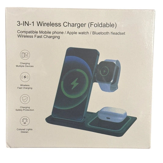 3-In-1 Wireless Charger (Foldable)