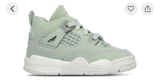Nike Air Jordan Retro 4 Seafoam Sail TD Toddler BRAND NEW Size 5C