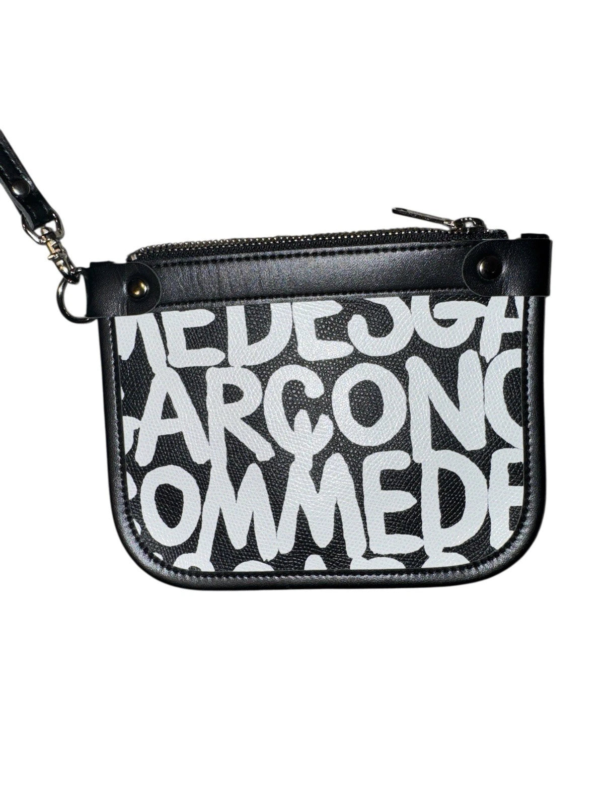 Comme Des Garçon Graffiti Print PVC Tote Handbag