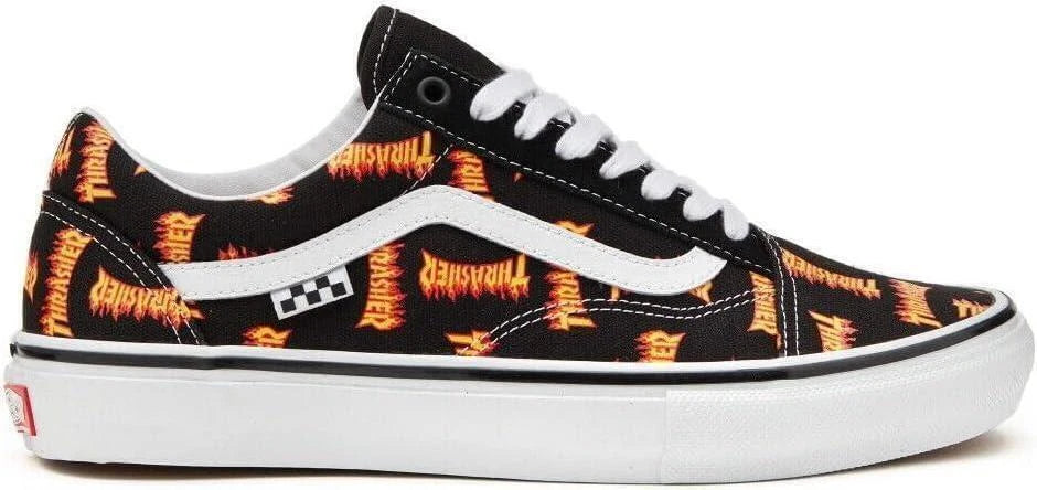 Size 9 Men’s - VANS Thrasher x Skate Old Skoo Allover Thrasher Logo