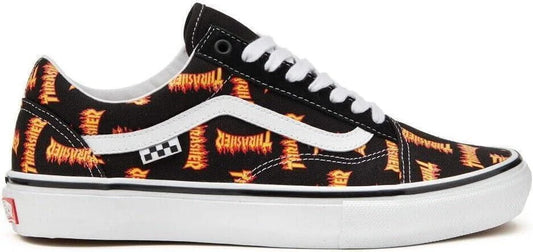 Size 9 Men’s - VANS Thrasher x Skate Old Skoo Allover Thrasher Logo