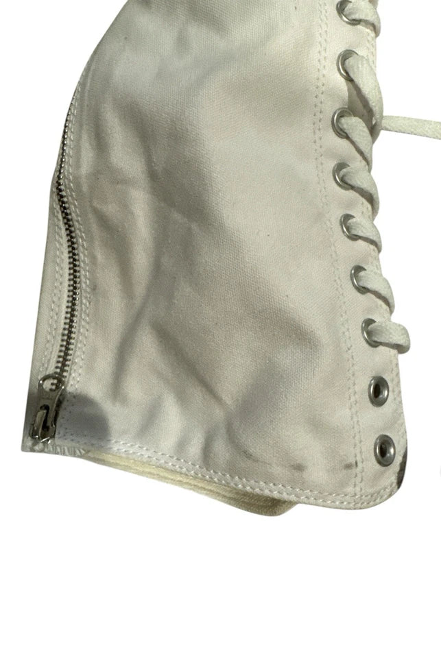 Women’s 7.5 Converse Knee High Lace Sneaker- White